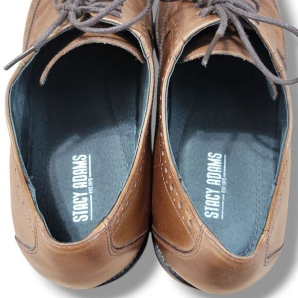 Stacy Adams Shoes Sz 13M Men\'s Wingtip Stacy Adams Garrison Oxford Shoes Leather main image 6